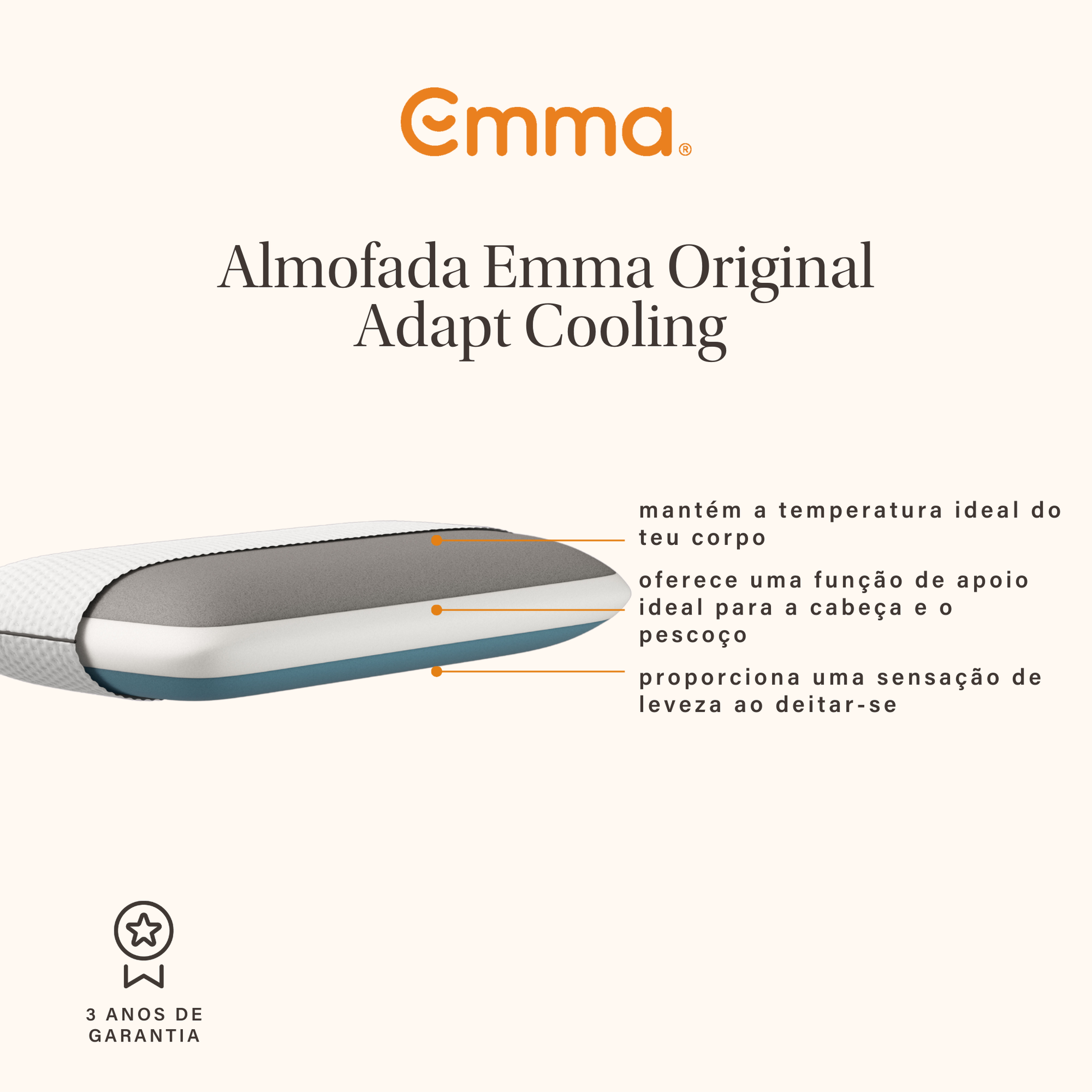 Almofada Emma Original Adapt Cooling