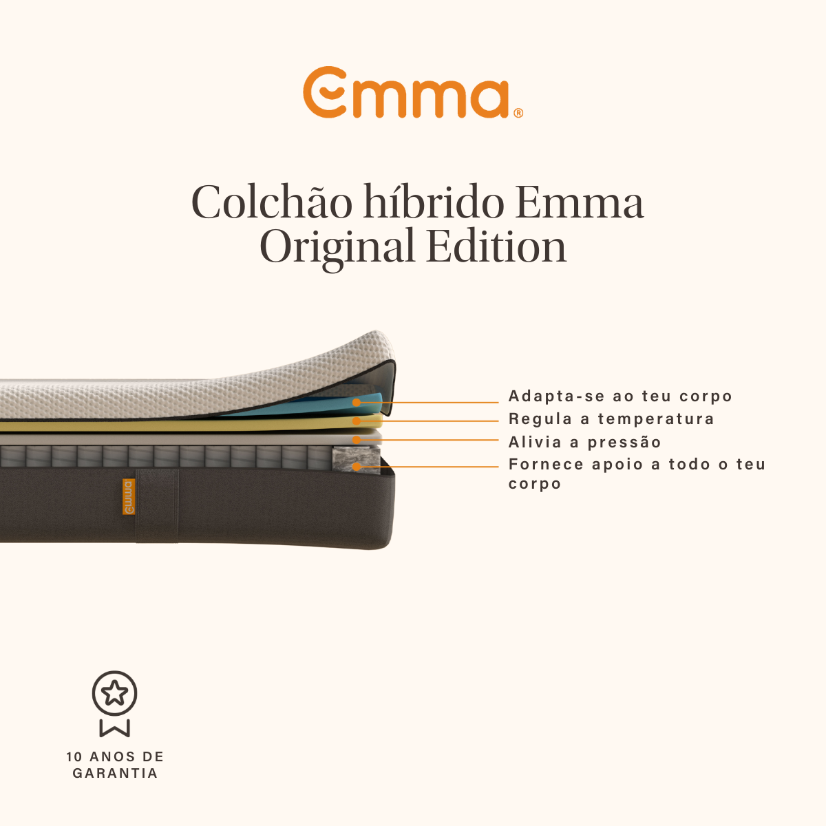 Colchão Emma Original Hybrid
