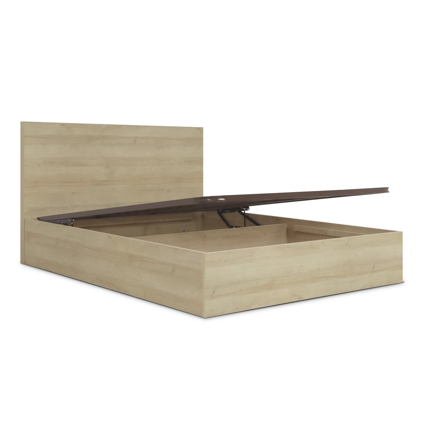 Cama c/Arrumação Madeira Carvalho