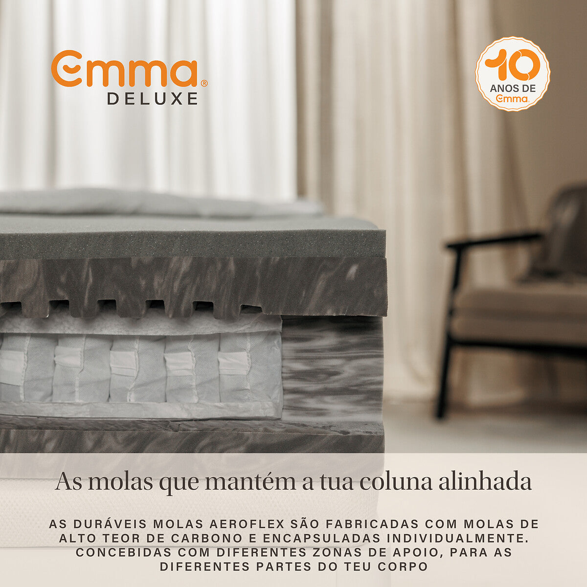 Colchão Emma Diamond Cool Hybrid